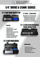 1/4" Drive 5-25NM Torque Wrench Series