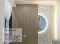 Half Moon Mirror 2ft x 4ft With LED - After Installation