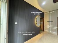 Half Moon Mirror 3ft x 4ft With LED - After Installation