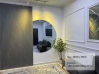 Half Moon Mirror 4ft x 5ft No LED - After Installation