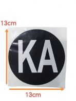 TL5KA 5-Inch KA Safety Sticker   High Visibility Safety Label, Durable Industrial Warning Decal (5�� Diameter)