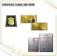 CUSTOM MADE CERTIFICATE PLAQUE AND FRAME CUSTOM MADE CERTIFICATE PLAQUE AND FRAME