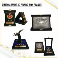 CUSTOM MADE 3D AWARD BOX PLAQUE CUSTOM MADE 3D AWARD BOX PLAQUE