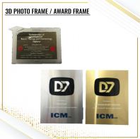 CUSTOM MADE 3D PHOTO FRAME / AWARD FRAME CUSTOM MADE 3D PHOTO FRAME / AWARD FRAME