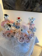 E2495   Teddy Flower Bouquet (Mini Edition)