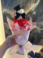 E2496   Graduation Bear Mini Bouquet