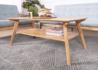 Evelyn Solid Rubberwood Coffee Table