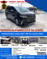 2025 TOYOTA ALPHARD 2.5 Z HUD SIDE STEP 5A 2025 TOYOTA ALPHARD 2.5 Z HUD SIDE STEP 5A