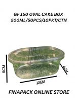 GF150 OVAL CAKE BOX 500ML/10PKT/CTN