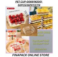 PET CUP-0066(W200) 50PCS/16PKT/CTN