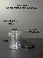 YFP 302 ROUND JAR WITH BLACK CAP