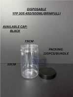 YFP 305 ROUND JAR WITH BLACK CAP