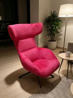High Back Velvet Lounge Chair