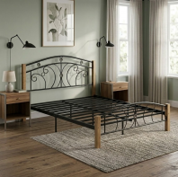 KD2622 Wooden / Metal Queen Bed Frame