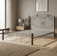 KD2627 Wooden / Metal Queen Bed Frame