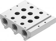 Festo VABM series 2 station G Manifold Base for use with VUVG-LK Series Individual Valves, 566558