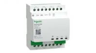 Blind/switch actuator, SpaceLogic KNX, extension 8 channels, 250V, DINrail, white, Supply KNX 6 mA