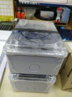 PVC-LINK WEATHERPROOF ENCLOSURE BOX PEB 643 155MM X 115MM X 80MM GREY