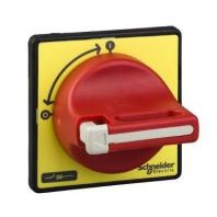 Schneider Electric Yellow Rotary Handle, 60 mm, TeSys VARIO / Mini VARIO | 1 to 3 padlocking