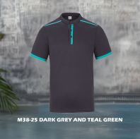 M38-25 Dark Grey and Teal Green