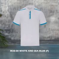 M38-00 White and Sea Blue (F)
