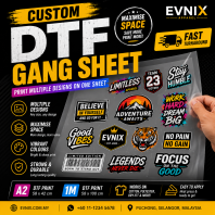 Custom DTF Gang Sheet Malaysia | Print Multiple Designs on One Sheet Custom DTF Gang Sheet Malaysia | Print Multiple Designs on One Sheet
