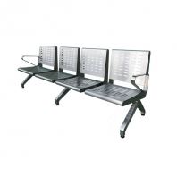 4 Seater Stainless Steel Waiting Link with Arm Rest