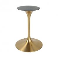 Titanium Gold Stainless Steel Tulip Round Table Base