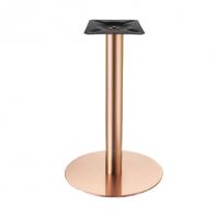 Titanium Rose Gold Stainless Steel Round Table Base