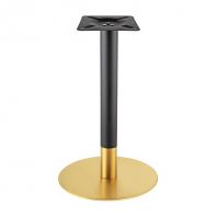2 Tone Black and Gold Round Table Base