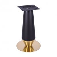 2 Tone Black and Gold Bucket Round Table Base