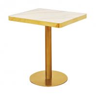 Sintered Stone with Golden Edge Table