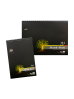 Standard Easy Tear-Off Sketch Book - A3 & A4 135GSM 18's + 2's Drawing Pad (Top-Open Spiral)