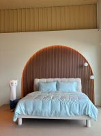 Queen Size Linen Bed