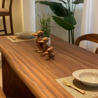 Solid Wood Dining Table Walnut