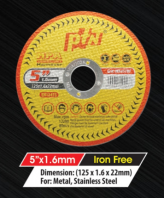 PTN 5" x 1.6mm (IRON FREE)