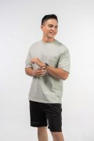Men��s Plain Oversize Tee-0343