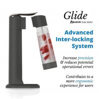 ABUDEN Glide Soda Maker Grey Cafe Sparkling Water Machine With CO2 Gas Halal Gas Carbonated Soda