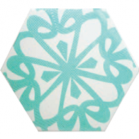 EYR605 (HEXAGON BLUE WHITE)