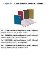 CAMPAP F4 HARD COVER 3 COLUMNS BOOK