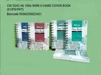 CW2242 A6 100S WIRE-O HARD COVER BOOK