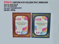 KIDARIO CERTIFICATE FOLDER (PVC WINDOW)