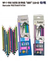 FASTER WP-F-9702 2B PENCIL 12 FREE 2PCS (HEXAGON SHAPE)