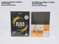 CR36360 A4 140GSM BLACK PAPER 10 SHEETS