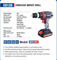 CD129 Cordless Impact Drill