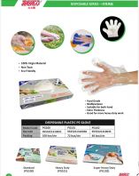 Disposable Plastic PE Glove   Food Grade Hygienic Transparent Polyethylene Gloves for Kitchen, Cleaning, Food Handling & General Use