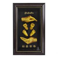 Newborn Family Casting With Frame