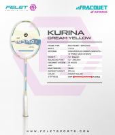 Felet Kurina Cream Yellow Badminton Racket