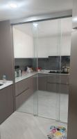 kitchen glass sliding door