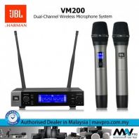JBL VM200 UHF Karaoke Wireless Dual Handheld Microphone